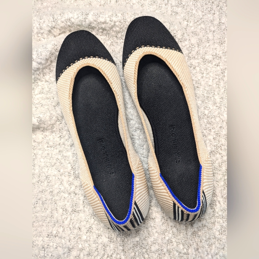 Rothys square flats size 7.5